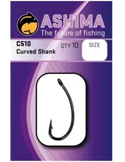Ashima C510 Curved Shank Barbed Hook