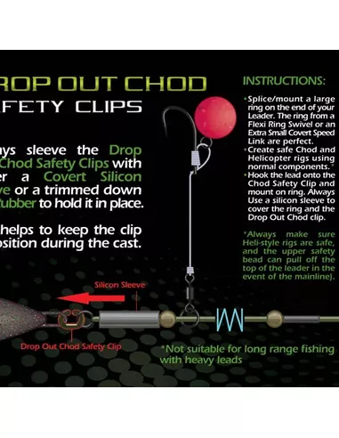 Gardner Drop Out Chod Safety Clips - Afbeelding 4