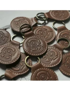 Subsurface X Misty Leather Key Ring